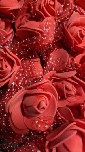 foam artificial flower red colour