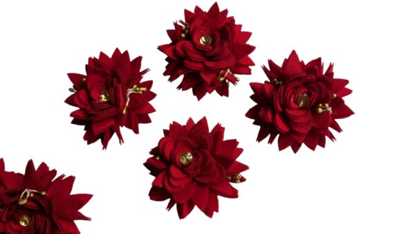 10-Pack Red Sunflower Fabric in Vibrant Red Color - Premium Quality Material for Crafts and DIY Projects - Image 5