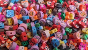 rubber beads zoo pattern