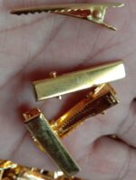 3 cm golden alligator clip pack of 50