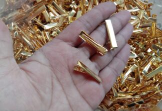 3 cm small golden alligator clip