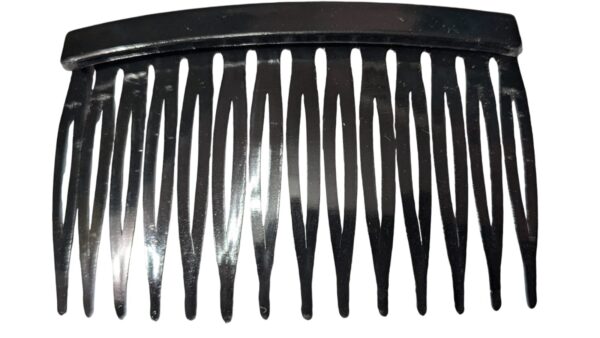 12 piece thin plastic made black colour slide comb hair pin hair slide clip - Image 3