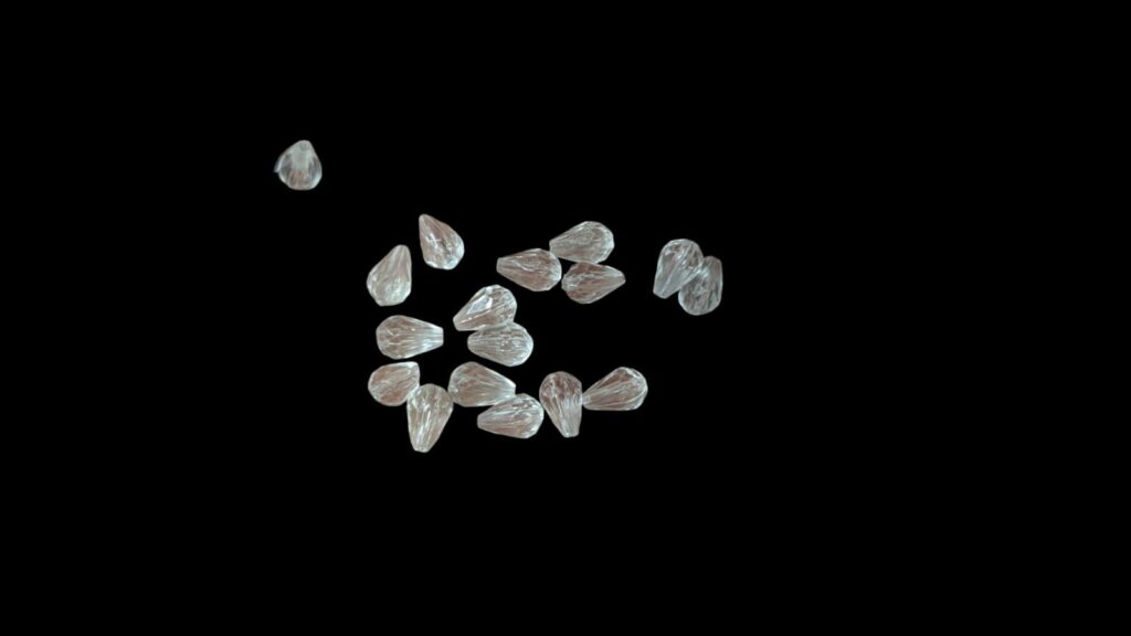 Crystal Glass Teardrop Beads