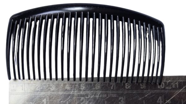 Black Plastic Hair Comb Side Pins