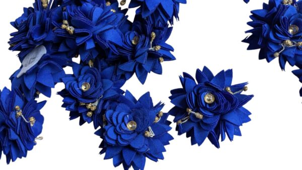 pack of 10 handmade fabric sunflower fashion accessories raw material Wholesale