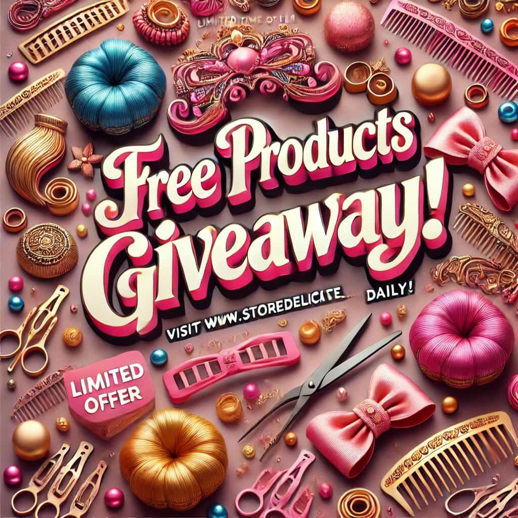 Free Hair Accessories Raw Material! ✨ New products every week. Check our website regularly to grab your favorite items for FREE! 🎁 Shop Now"