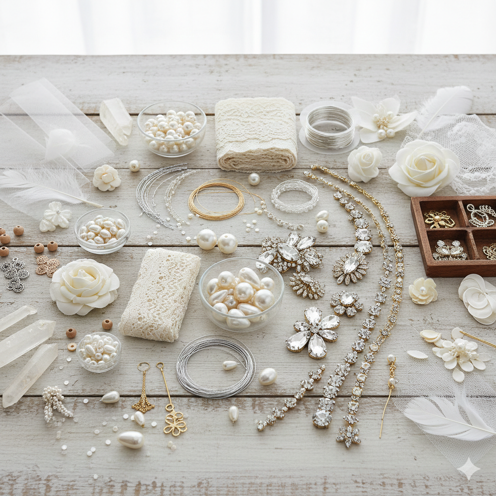 Bridal Hair Accessories Raw Material कीComplete List